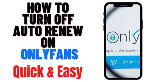 where is the auto renew button on onlyfans|How To Turn Off Auto Renew On OnlyFans 2024